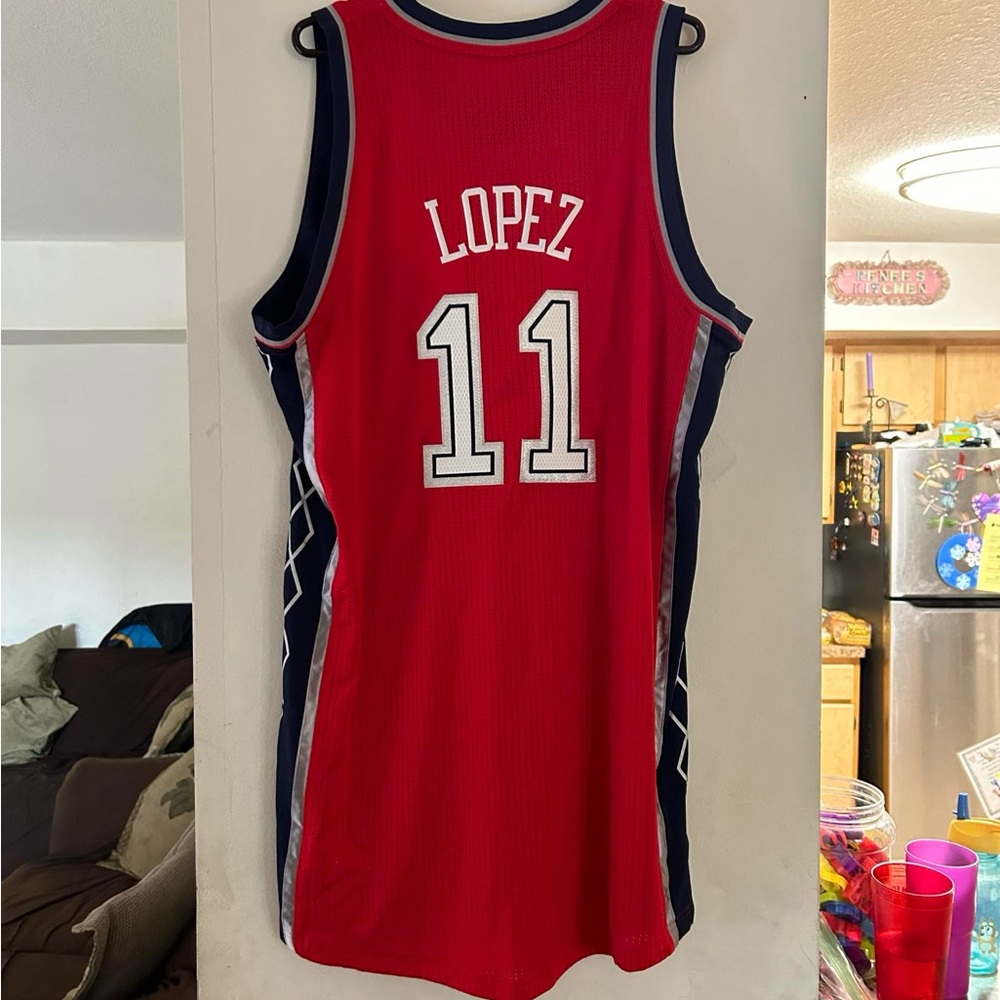 Adidas Brook Lopez New Jersey Nets Authentic Jersey Size 3XL